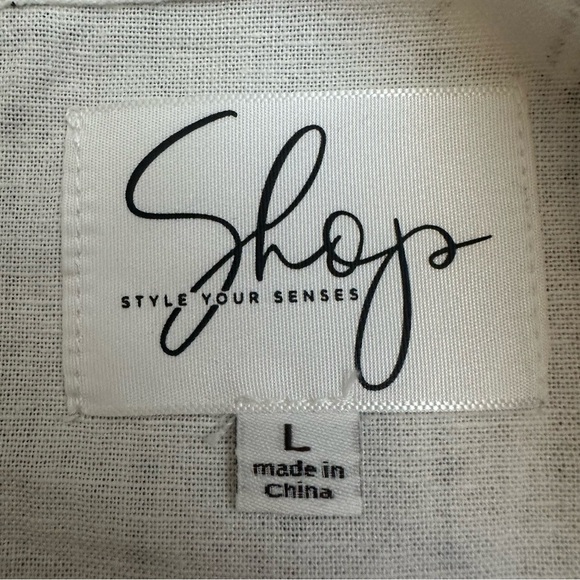 Shop White Pleated Crewneck Sundress with Floral Embrodiery - Picture 3 of 7